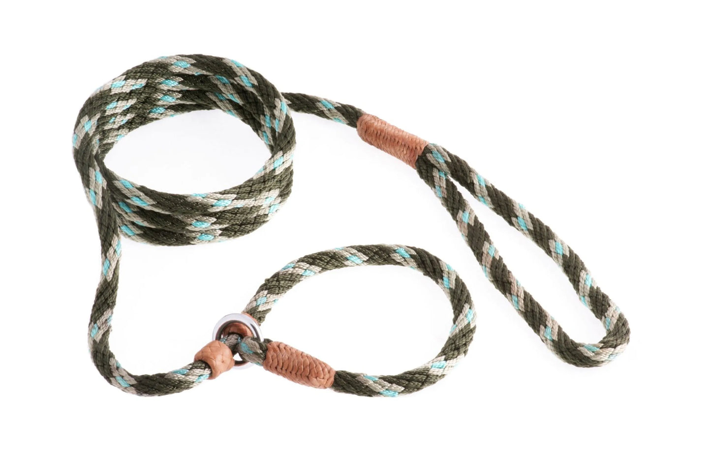Nylon Slip Leash With 2 Stoppers (6ft x 5/16in or 8mm)